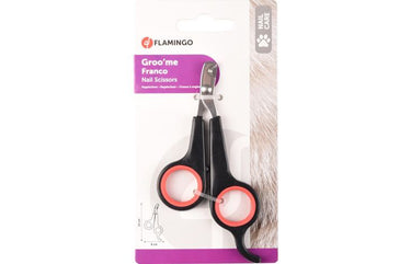 Flamingo Groo'Me Cat Nail Scissors Black/Red -